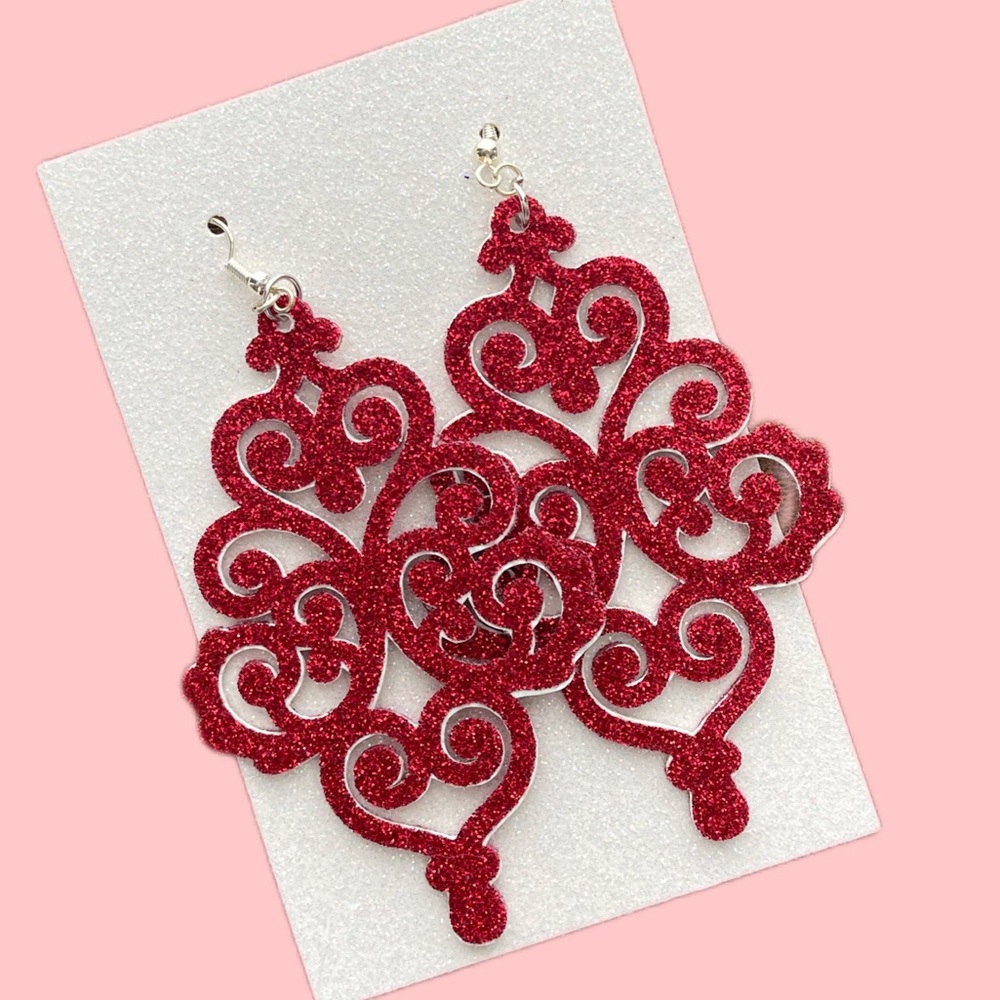 3/$25 Faux Leather Earrings